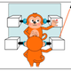 At first, the monkeys were trained to touch a laser pointer spot on a block by inferring its position when looking into a mirror. (Image: Liangtang Chang et al., 2017)